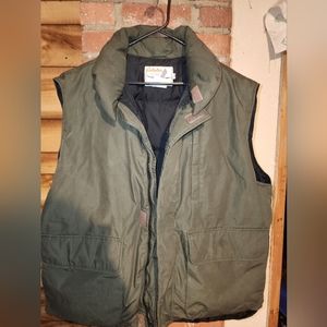 Mens Vintage Cabela's Premier Northern Goose Down Puffer Vest Hunting T/XL